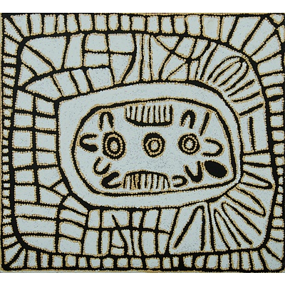 NUNGURRAYI Pantjiya (Born c.1936) 'Kungkiyunti Rockhole Site'