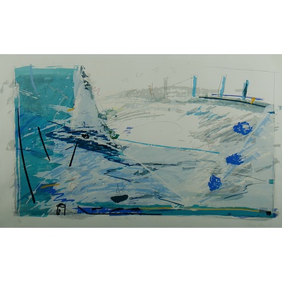 STOKES Wendy (b.1957) Two Works, 'Harbour Alive I' 1985 22/60 & 'Water Spaces I - Spring in Between' 1986 27/65