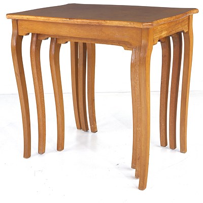 Vintage Maple Nest of Tables