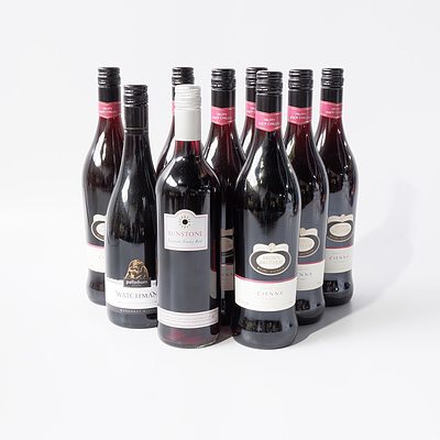 Seven 750ml Bottles of Brown Brothers Cienna 2013 and Two other 750ml Bottles of Red Wine
