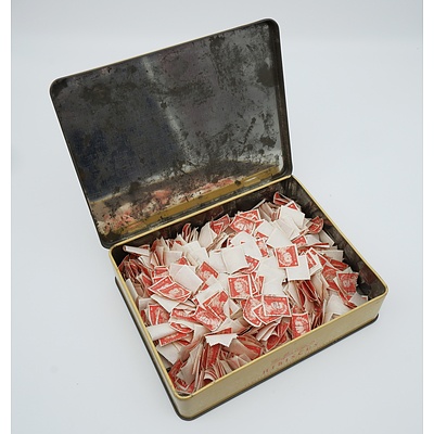 Large Group of 1966 Australia 4C Red QE II SG 385a Stamps