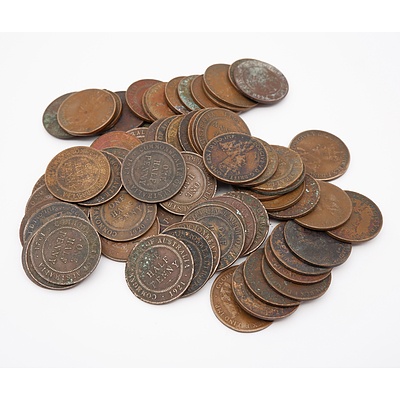 Large Group of Australia King George V Half Pennies 1912 - 1938