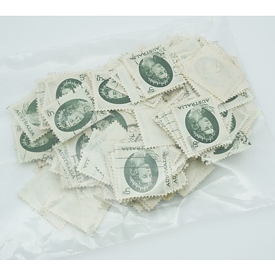 1964 Australia QE II 5D Green Stamps