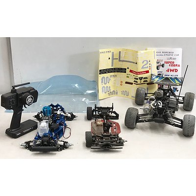 Remote Control Nitro Powered Cars x 3