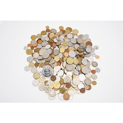 Group of International Coins, Including India, Tanzania, Chile, Barbados, Malaysia and More