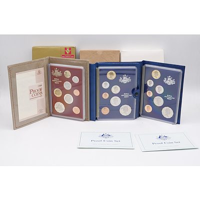 1988 Proof Coin Set, 1987 Proof Coin Set, 1985 Proof Coin Set