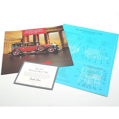 Franklin Mint 1:24 Diecast, 1935 Mercedes Benz 770K with COA