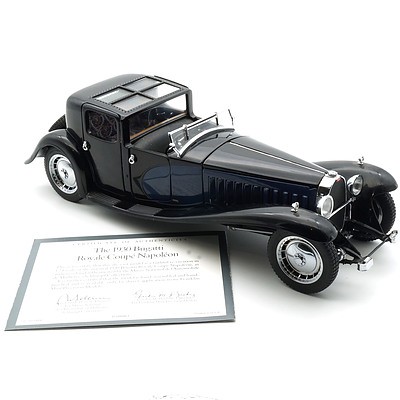 Franklin Mint 1:24 Diecast, 1930 Bugatti Royale Coupe Napoleon with COA