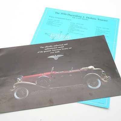 Franklin Mint 1:24 Diecast, 1930 Duesenberg J Derham Tourster