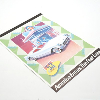 Franklin Mint 1:24 Diecast 1953 Corvette with Pamphlet