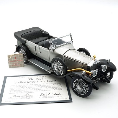 Franklin Mint 1:24 Diecast 1925 Rolls Royce Silver Ghost