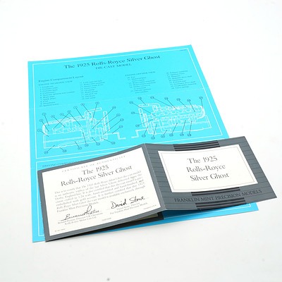 Franklin Mint 1:24 Diecast 1925 Rolls Royce Silver Ghost