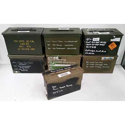7 Small Ammunition Trunks
