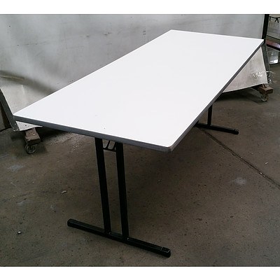 White Wooden Folding Table