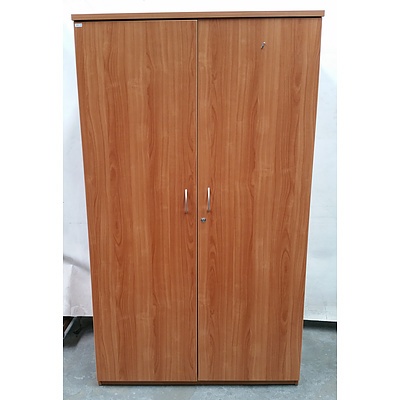 Sturdy Timber Storage Cabinet and Tall Book Shelf