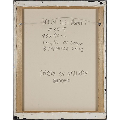 Sally Liki Nanii (c.1932-) Kirriwirri, Acrylic On Canvas