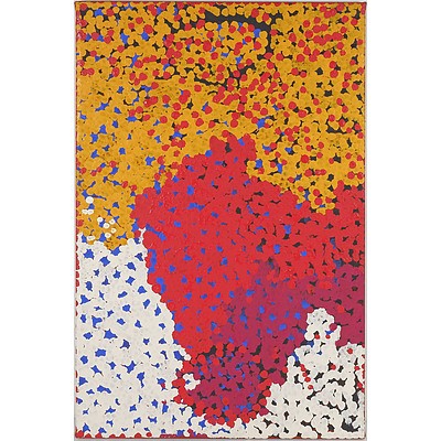 Lorna Napurrula Fencer (c.1925-2006) Caterpillar Dreaming, Acrylic On Canvas