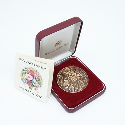 Royal Australian Mint Bronze Wildflower Medallion