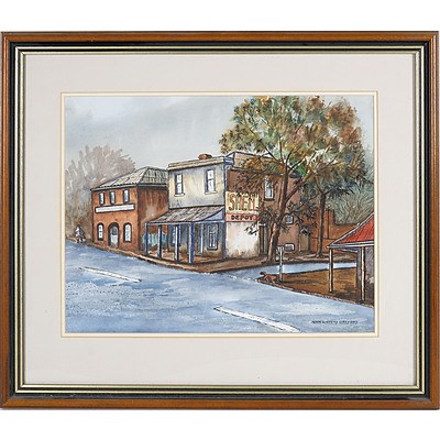 John Lindsay Gregory (Dates Unknown) Winter at Auburn, Watercolour