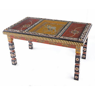 Peter John Finegan (Dates Unknown) Come to the Table, Wood and Acrylic Paint