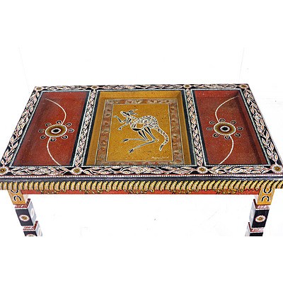 Peter John Finegan (Dates Unknown) Come to the Table, Wood and Acrylic Paint