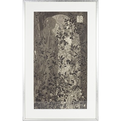 G. W. Bot (1954-) The Keeper 2002,  Linocut Edition 22/25