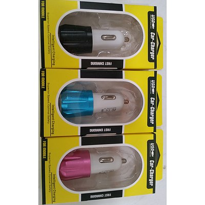 Bulk Lot Of USB Car Chargers
