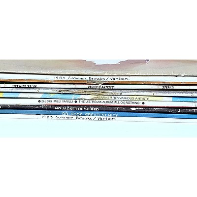 Group of Records Including; 'Summer '87 ', 'Just Hits '85-'86 ', '1983 20 Hot Hits The Hot Ones', '1983 Summer Breaks' and More