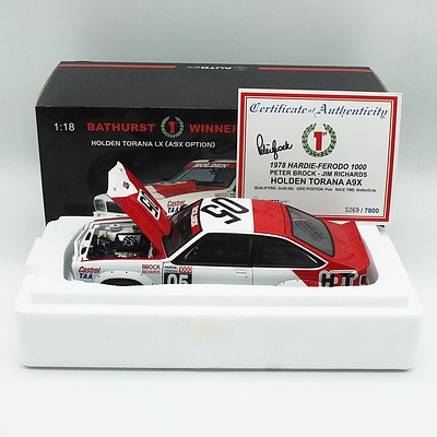 Auto Art - Holden Torana LX A9X Bathurst Winner 1978 5269/7800 1:18 Scale Model Car