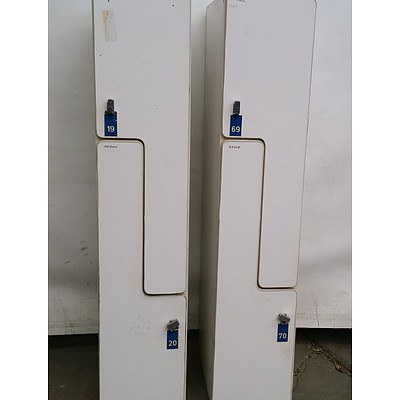 Three Lockers, A Bedside Chest of Drawers