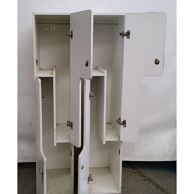 Three Lockers, A Bedside Chest of Drawers