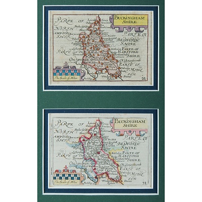 11 Various Early Maps of English Counties
