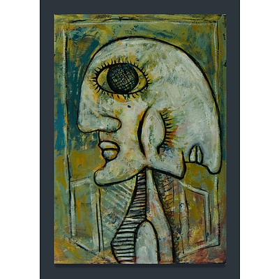 Unknown Artist Cubist Painting (Double Face)