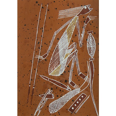 MARALANGURRA Caleb, Mimi, Dilly Bag, Firestick & Drinking Bowl