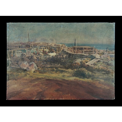 CROSSLEY George (1919-1973) 'Williamstown (Boat Ponds)' June 1969