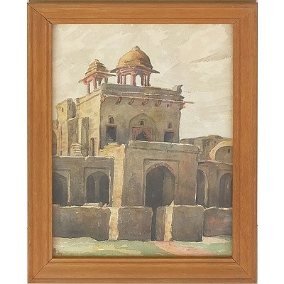 Group of 7 Indian Topographical Watercolours, Early to Mid 20th Century