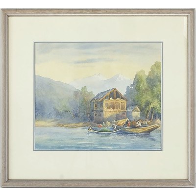 Group of 7 Indian Topographical Watercolours, Early to Mid 20th Century