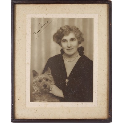 Signed Portrait of Lady Zara Hore-Ruthven (1879-1965), Countess of Gowrie