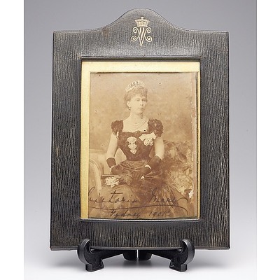 Signed Portrait of Mary of Teck Circa 1901