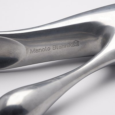 Manolo Blahnik New Shoes Book and Manolo Blahnik Cast Aluminum Shoe Horn