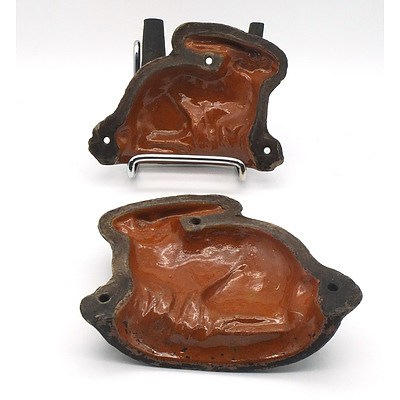 Antique French Clay Mould for a Rabbit