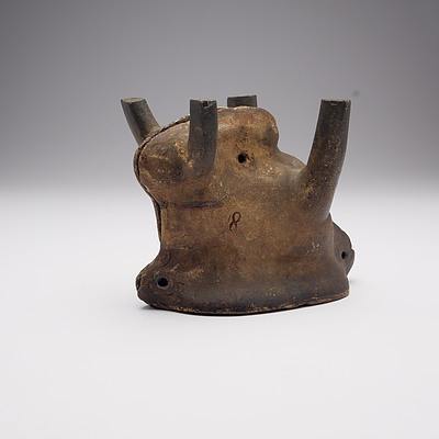 Antique French Clay Mould for a Rabbit