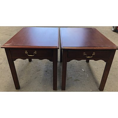 Two Drexel Heritage Bedside Tables
