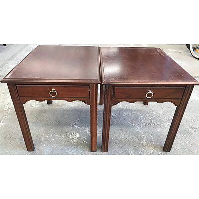 Two Drexel Heritage Bedside Tables