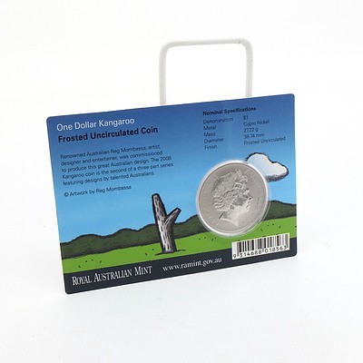 2008 RAM One Dollar Kangaroo - Frosted Uncirculated Coin