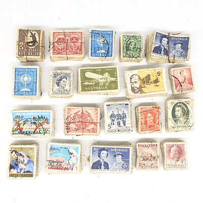 Twenty Bulk Lots of Australian Pr-Decimal Stamps