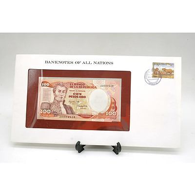 Columbia One Hundred Peso Banknote