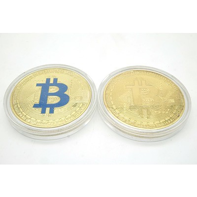 Two Bitcoin Medallions
