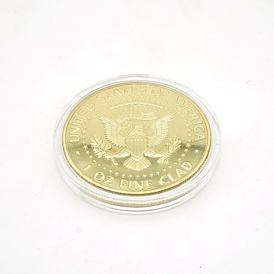 1964 John F. Kennedy Gold Clad Medallion