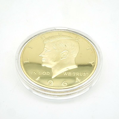 1964 John F. Kennedy Gold Clad Medallion